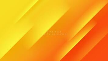 abstrait Jaune et Orange pente Contexte avec diagonale rayures vecteur