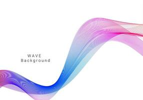 fond moderne de conception de vague colorée vecteur