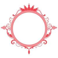 ancien lignes à propos aimer, rose lignes et miroir cercles. pour décorer la Saint-Valentin journée cartes. vecteur