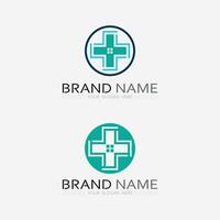 protection de la santé avec un modèle vectoriel de conception de logo de bouclier pour une compagnie médicale ou d'assurance-vecteur