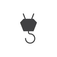 grue crochet icône. signe pour mobile concept et la toile conception. contour vecteur icône. symbole, logo illustration. vecteur graphique.