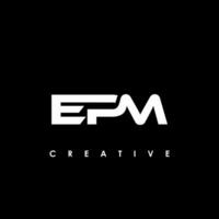 epm lettre initiale logo conception modèle vecteur illustration