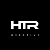 htr lettre initiale logo conception modèle vecteur illustration