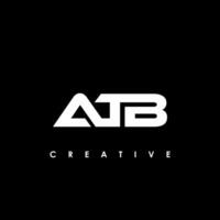 atb lettre initiale logo conception modèle vecteur illustration