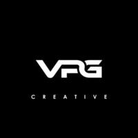 vpg lettre initiale logo conception modèle vecteur illustration