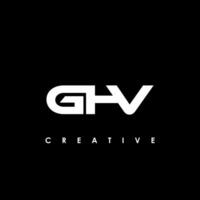 gvh lettre initiale logo conception modèle vecteur illustration