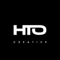 hto lettre initiale logo conception modèle vecteur illustration