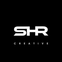 shr lettre initiale logo conception modèle vecteur illustration