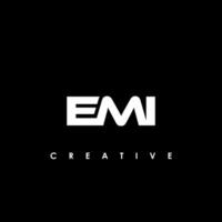 émi lettre initiale logo conception modèle vecteur illustration