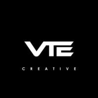 VTE lettre initiale logo conception modèle vecteur illustration