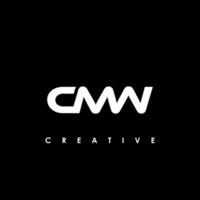 cmw lettre initiale logo conception modèle vecteur illustration