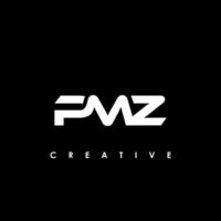 pmz lettre initiale logo conception modèle vecteur illustration