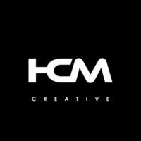 hcm lettre initiale logo conception modèle vecteur illustration