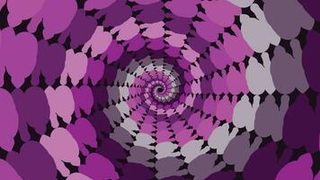 abstrait spirale à pois filage vortex style violet Couleur Contexte. vecteur