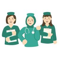 illustration pour international infirmières journée conception vecteur