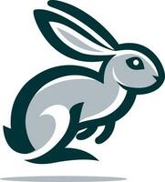 lapin logo, lapin vecteur illustration