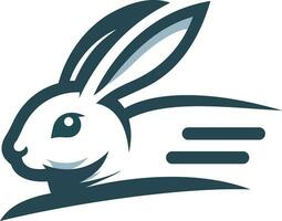 lapin logo, lapin vecteur illustration