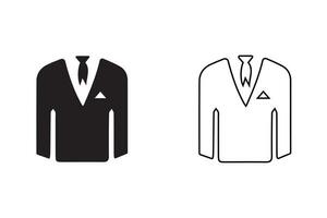 mans blazer veste icône vecteur illustration