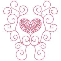 élégant décoration avec cœurs pour valentines journée. vecteur illustration. vecteur illustration