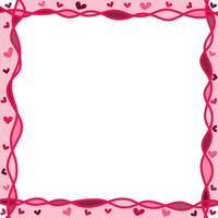 abstrait l'amour pour votre valentines journée salutation carte conception. rouge cœurs carré Cadre isolé sur blanc Contexte. vecteur illustration.