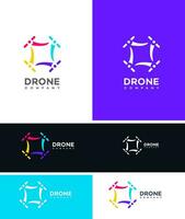 drone entreprise logo vecteur