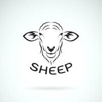 vecteur de mouton tête conception sur blanc Contexte. sauvage animaux. facile modifiable en couches vecteur illustration.