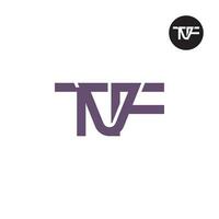 lettre tvf monogramme logo conception vecteur