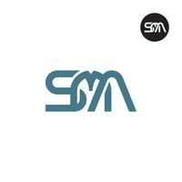 lettre sma monogramme logo conception vecteur