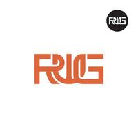 lettre RWG monogramme logo conception vecteur