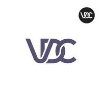 lettre vdc monogramme logo conception vecteur