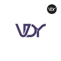 lettre vdy monogramme logo conception vecteur