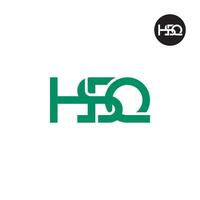 lettre hsq monogramme logo conception vecteur