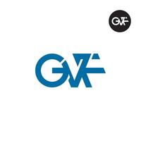 lettre gvf monogramme logo conception vecteur