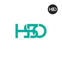 lettre hso monogramme logo conception vecteur