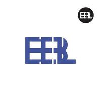 lettre ebl monogramme logo conception vecteur