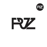 lettre pvz monogramme logo conception vecteur