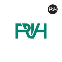 lettre pvh monogramme logo conception vecteur