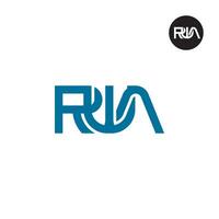 lettre rwa monogramme logo conception vecteur