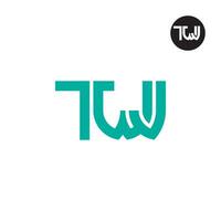 lettre twj monogramme logo conception vecteur