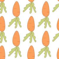 Pâques carotte légume nourriture coloré modèle texte vecteur