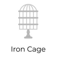 concepts de cages à la mode vecteur