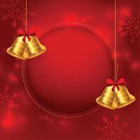 brillant joyeux Noël ou Nouveau veille rouge Contexte avec image espace vecteur