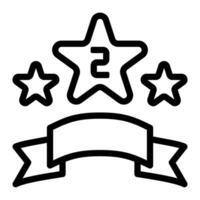 argent médailles prix icône ou logo illustration contour noir style vecteur