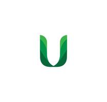 u alphabet la nature logo conception concept vecteur