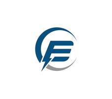 e électrique énergie Puissance logo conception entreprise concept vecteur