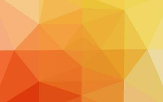 couverture de mosaïque triangle vecteur jaune clair, orange.