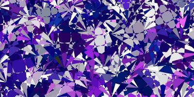 fond de vecteur violet clair avec des triangles.