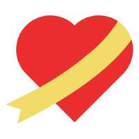 rouge cœur icône. conception élément pour Valentin journée vecteur
