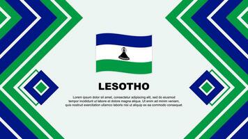 Lesotho drapeau abstrait Contexte conception modèle. Lesotho indépendance journée bannière fond d'écran vecteur illustration. Lesotho conception