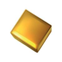 composition de barre rectangulaire dorée vecteur